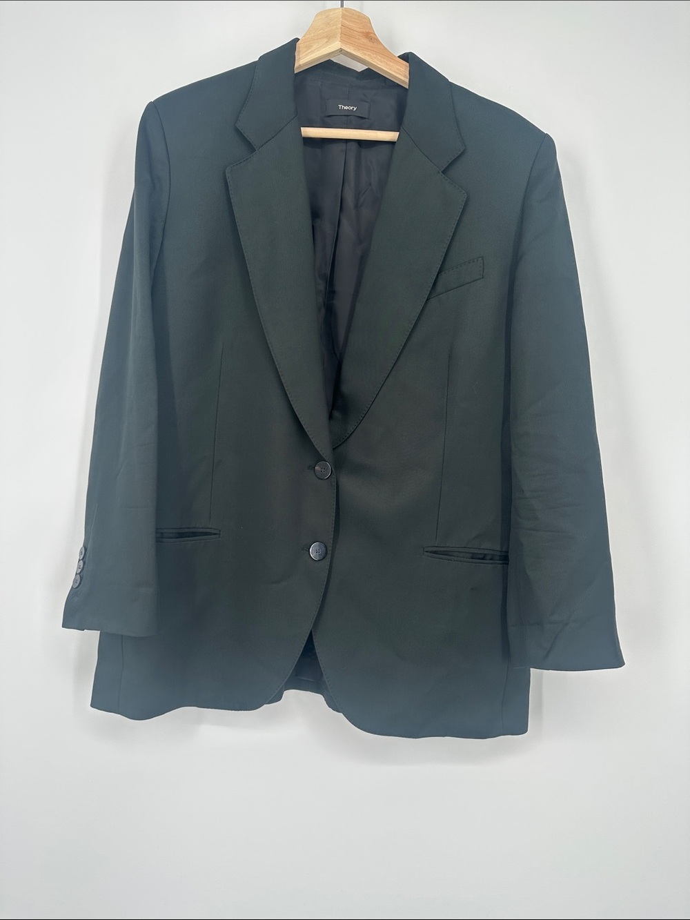 Theory Women's Dark Green Blazer Jacket